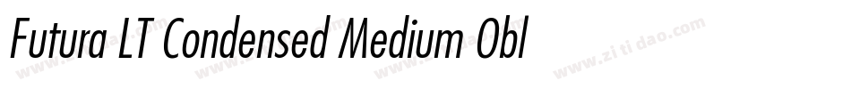 Futura LT Condensed Medium Oblique字体转换